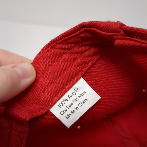 Women For Trump Strapback Hat Red One Size Adjustable Embroidered Vented Holes - Picture 8 of 8